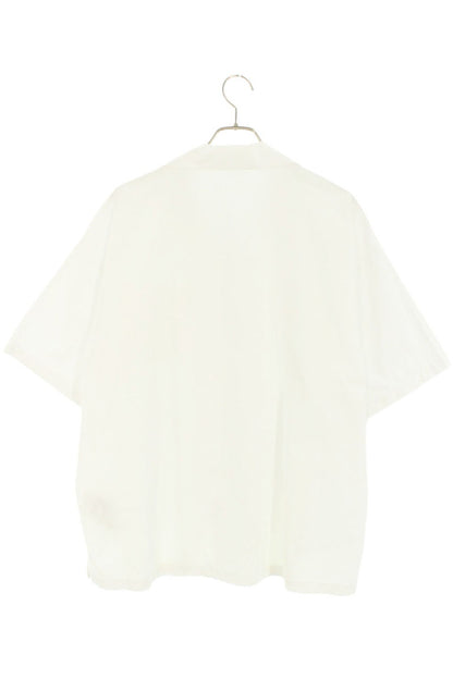 PRADA Cotton Triangle Logo Patch SS Shirt White Size S