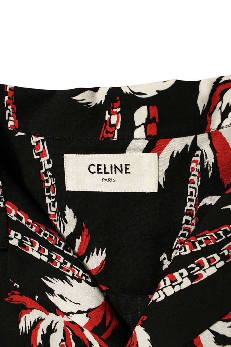 CELINE All-Over Print Rayon Hawaiian Shirt Multi Size XXL