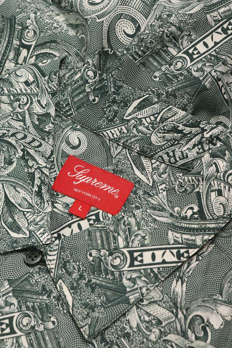 SUPREME DOLLAR S S SHIRT Green Size L