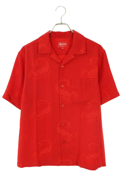 SUPREME 21SS Scorpion Jacquard S S Shirt Red Size S