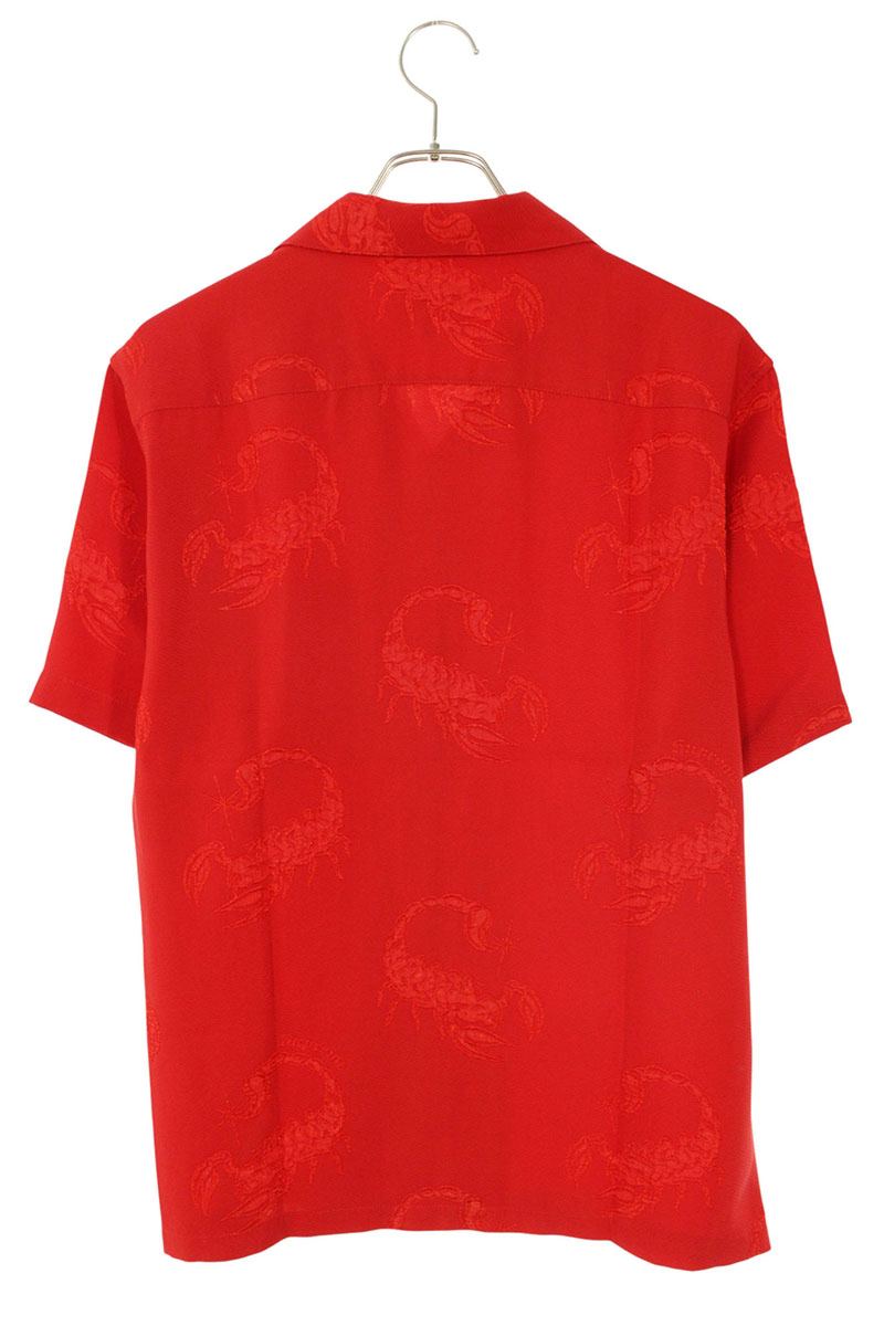 SUPREME 21SS Scorpion Jacquard S S Shirt Red Size S