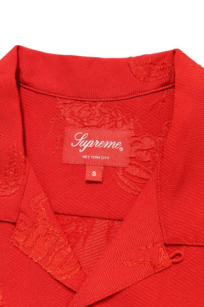 SUPREME 21SS Scorpion Jacquard S S Shirt Red Size S