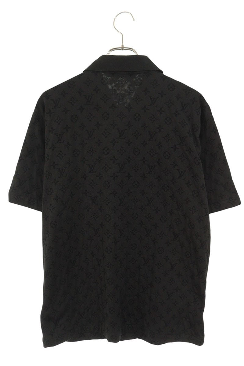 LOUISVUITTON Monogram SS Button Shirt Black Size M
