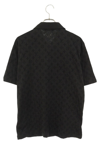 LOUISVUITTON Monogram SS Button Shirt Black Size M
