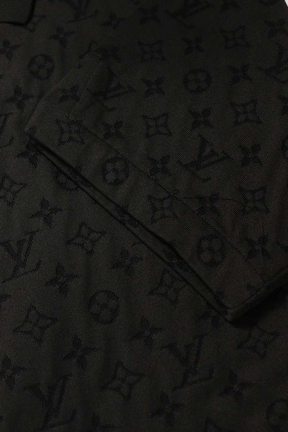 LOUISVUITTON Monogram SS Button Shirt Black Size M