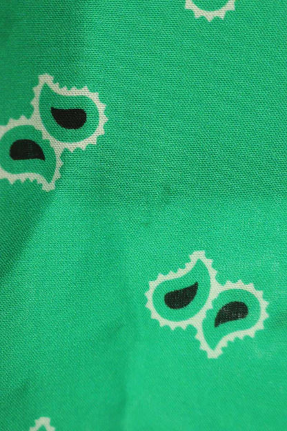 Palm Angels Short Sleeve Shirt Green Size 46