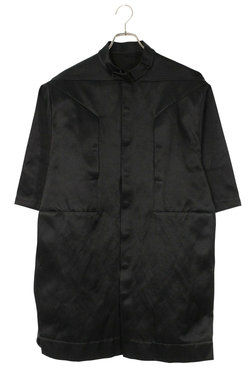 Rick Owens Magnum S S Shirt Black Cotton/Silk Size M