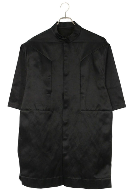 Rick Owens Magnum S S Shirt Black Cotton/Silk Size M