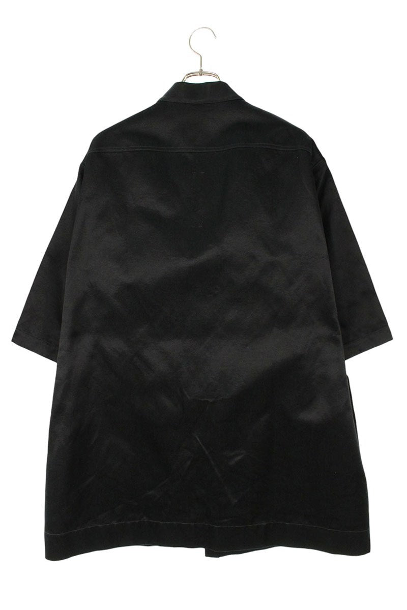 Rick Owens Magnum S S Shirt Black Cotton/Silk Size M