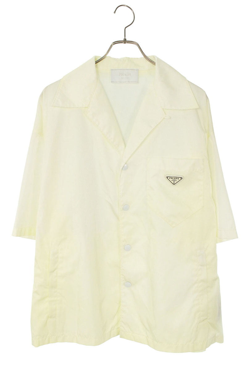 PRADA Re-Nylon Triangle Logo Plate S/S Shirt Size XL