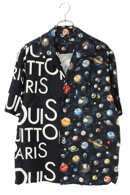 LOUISVUITTON 19SS Logo Galaxy Silk SS Shirt Size L