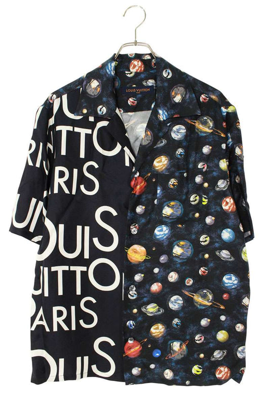 LOUISVUITTON 19SS Logo Galaxy Silk SS Shirt Size L