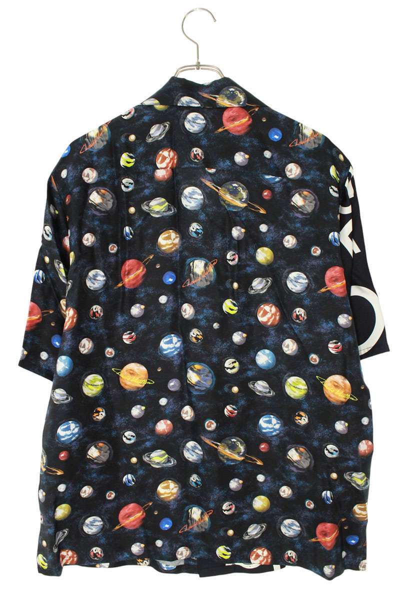 LOUISVUITTON 19SS Logo Galaxy Silk SS Shirt Size L
