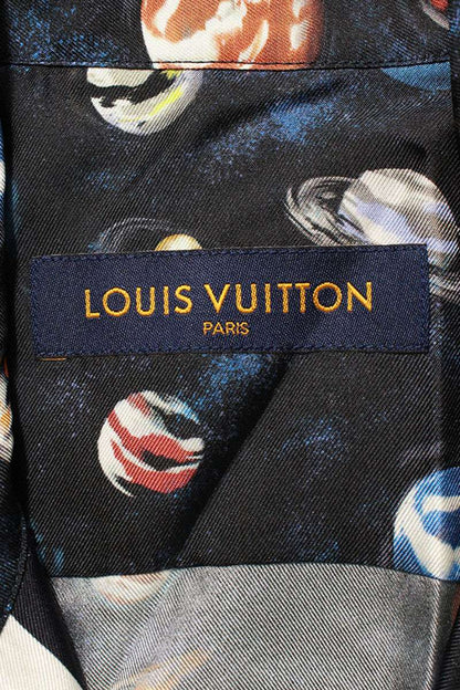 LOUISVUITTON 19SS Logo Galaxy Silk SS Shirt Size L