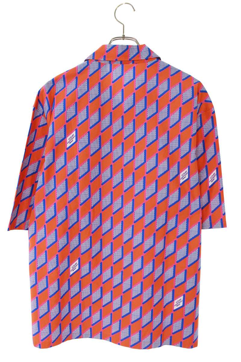 LOUISVUITTON 22AW Damier Cotton Short Sleeve Shirt Size M