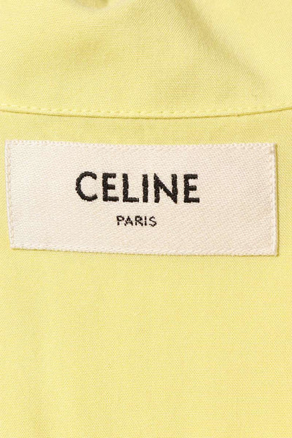 CELINE Logo Embroidered Rayon Loose Bowling Shirt Size XXL
