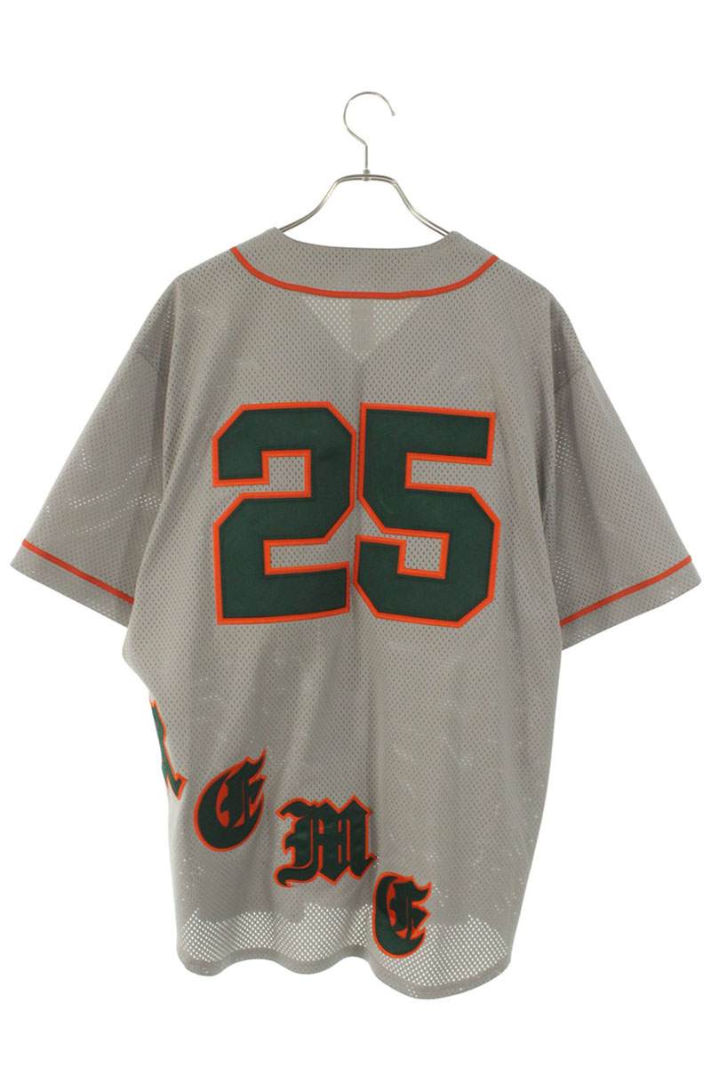 SUPREME 25SS Old English Baseball Jersey Gray Size L