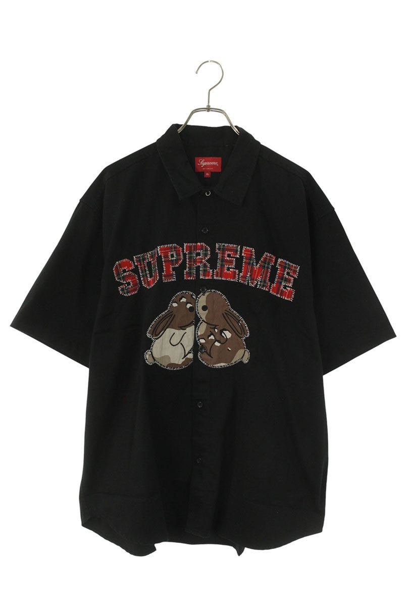 SUPREME 23SS Bunnies S S Work Shirt Black Size XL