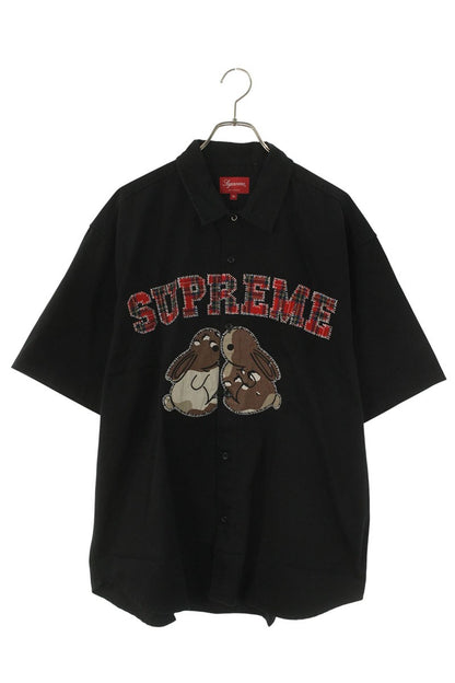 SUPREME 23SS Bunnies S S Work Shirt Black Size XL