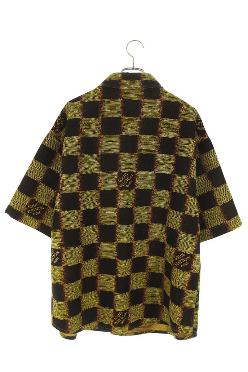 LOUISVUITTON 24SS Damier Wool Oversized SS Shirt Size L
