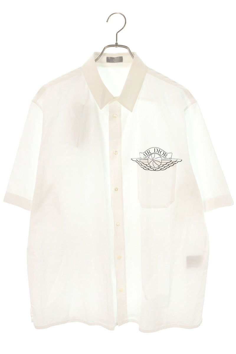 DIOR AIR DIOR Cotton Chest Pocket Logo Print Shirt Size XS
