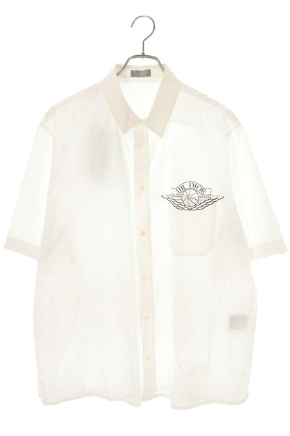 DIOR AIR DIOR Cotton Chest Pocket Logo Print Shirt Size XS