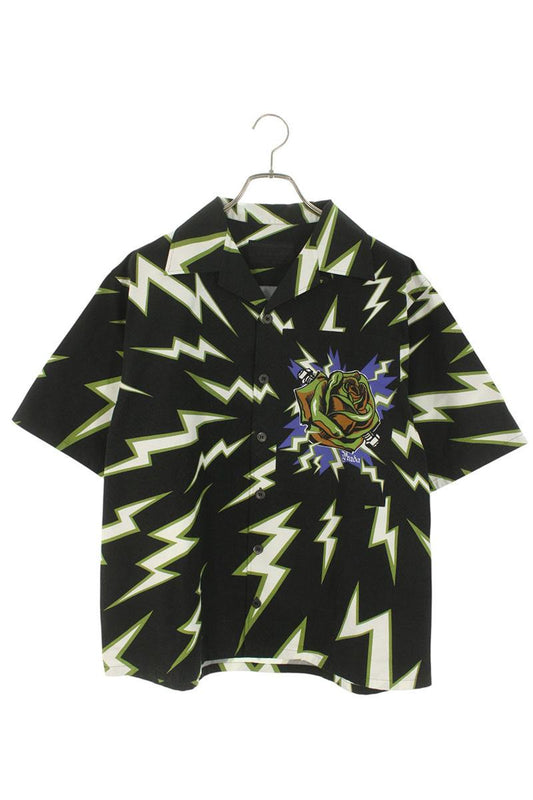 PRADA Frankenstein Thunder Cotton Short Sleeve Shirt Size L