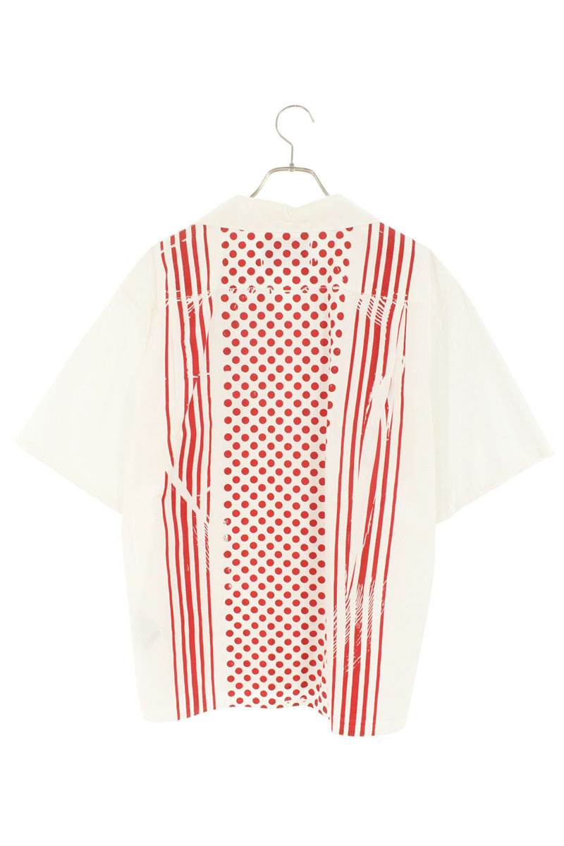 PRADA Triangle Logo Print S/S Shirt Multi Size L