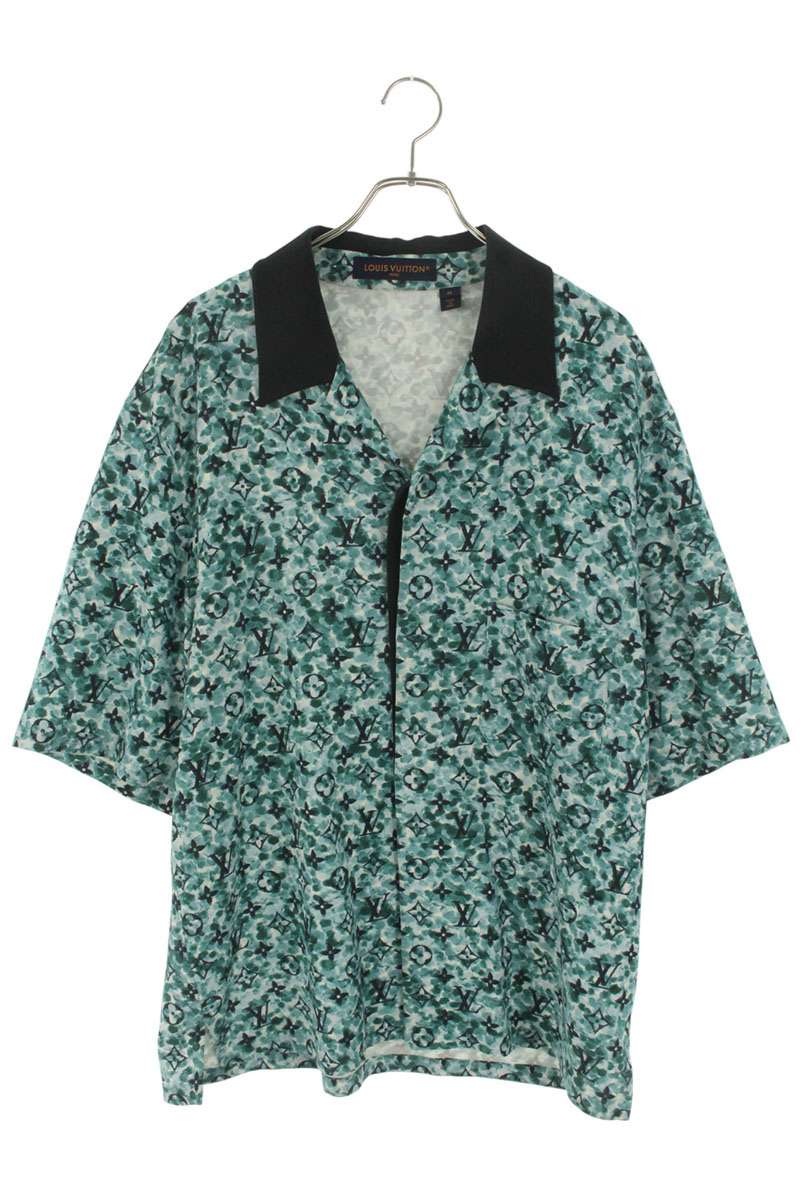 Louis Vuitton Short Sleeve Shirt Green Size M