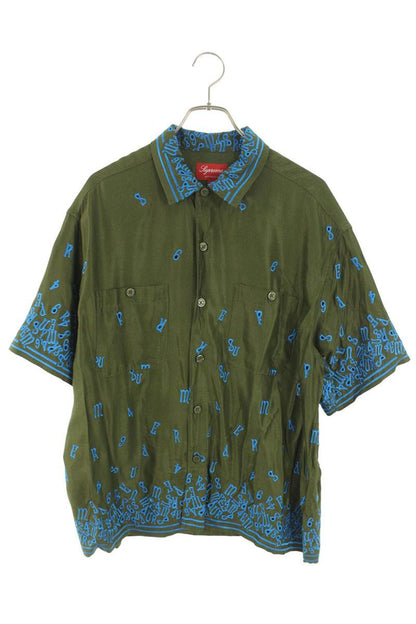 SUPREME 23SS Nouveau Embroidered S S Shirt Multi Size M