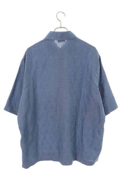 Fendi FF All-Over Print Short Sleeve Shirt Blue Size M