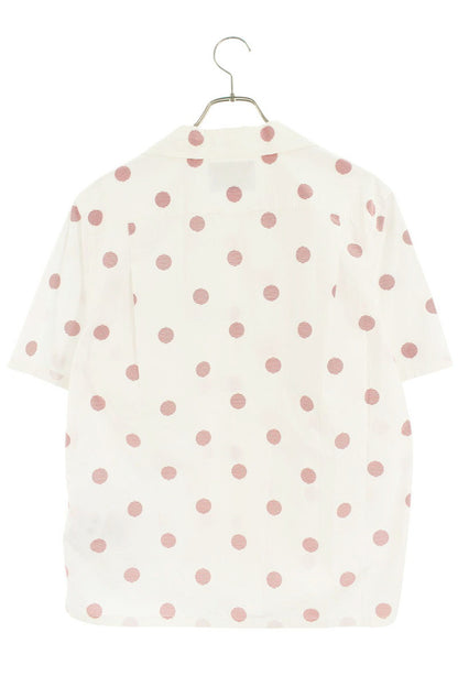 Prada Triangle Logo Dot Print Short Sleeve Shirt Size S