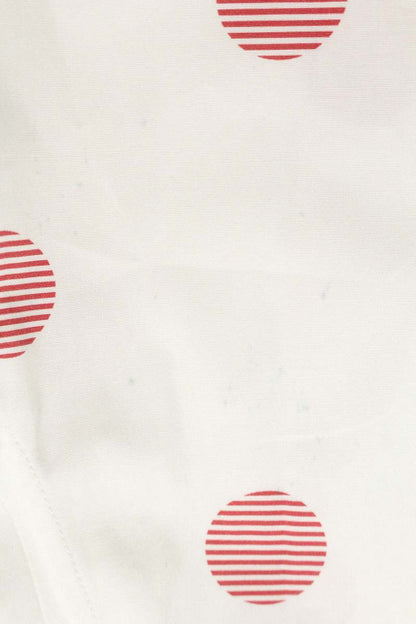 Prada Triangle Logo Dot Print Short Sleeve Shirt Size S