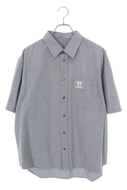 DIOR Patch S/S Shirt Blue Size XXS