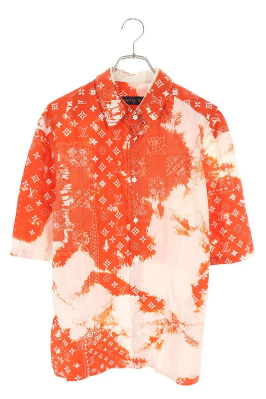 Louis Vuitton Short Sleeve Shirt Orange Size L