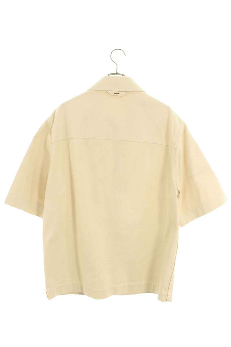 LOUISVUITTON 23SS Monogram Paneled Work SS Shirt Size M