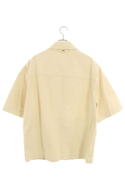 LOUISVUITTON 23SS Monogram Paneled Work SS Shirt Size M