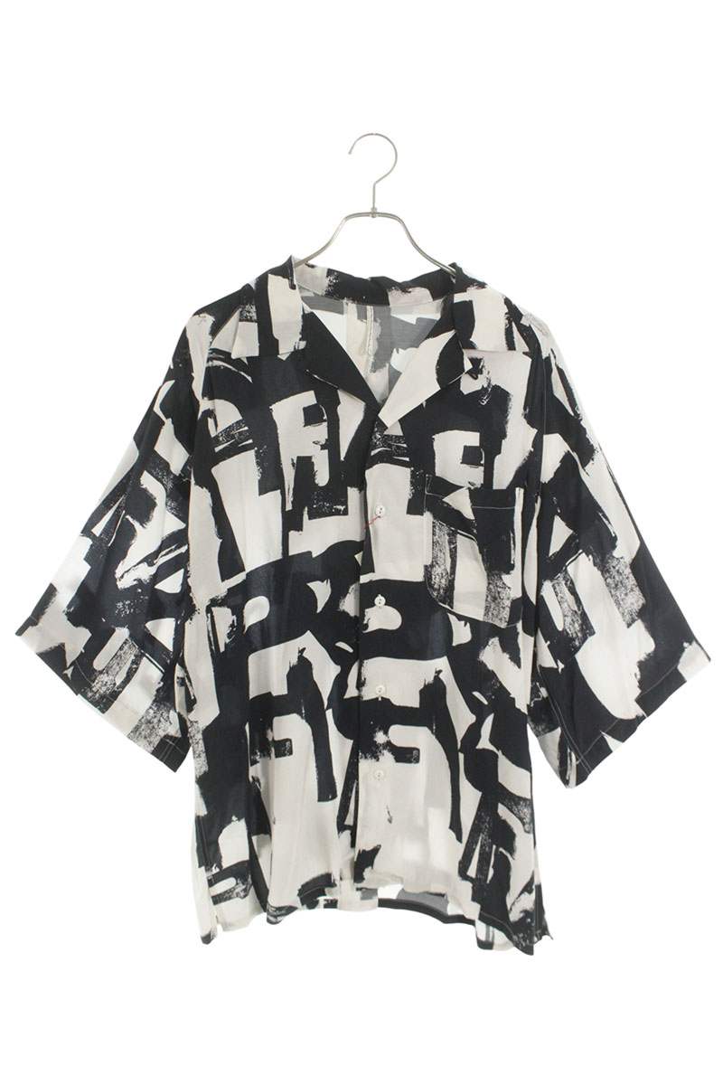 ms blaque Multi Pattern Aloha Shirt Cupro Rayon Size XXS