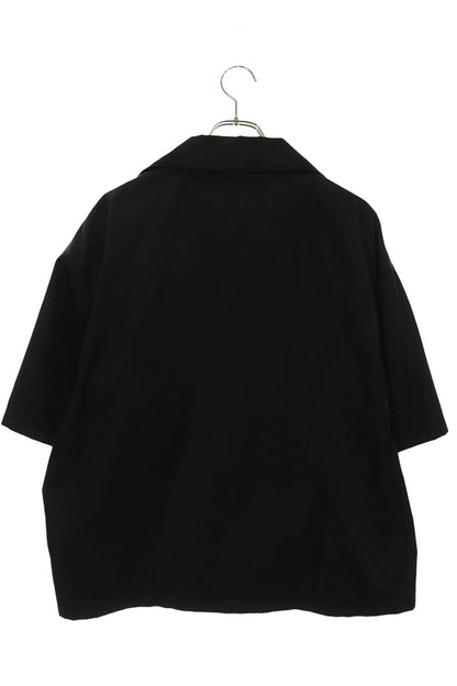 PRADA Re-Nylon Triangle Plate S/S Shirt Black Size M