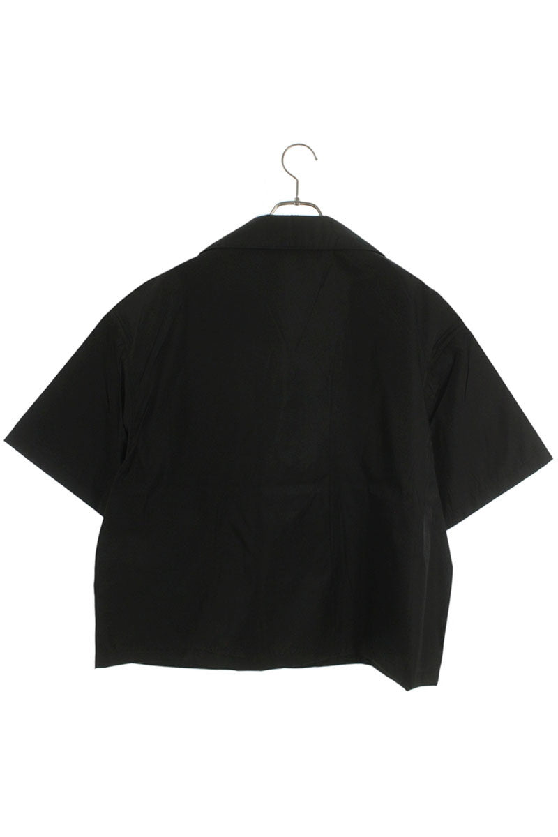 PRADA 26SS Re-Nylon Triangle Plate S/S Shirt Black Size M