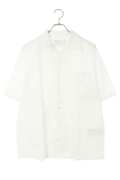 Prada Stripe Triangle Patch S/S Cotton Shirt Size S