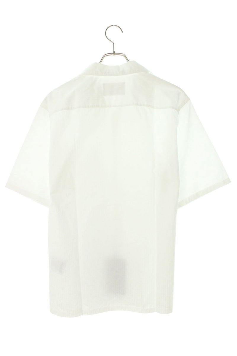 Prada Stripe Triangle Patch S/S Cotton Shirt Size S