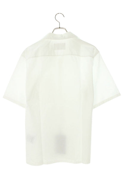 Prada Stripe Triangle Patch S/S Cotton Shirt Size S