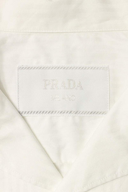 Prada Stripe Triangle Patch S/S Cotton Shirt Size S
