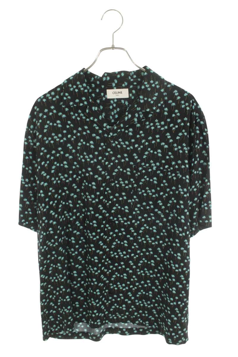 CELINE 23SS Palm Tree Print Rayon S/S Shirt Size XXL