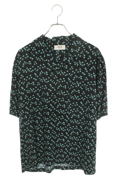 CELINE 23SS Palm Tree Print Rayon S/S Shirt Size XXL