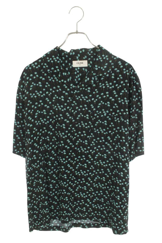 CELINE 23SS Palm Tree Print Rayon S/S Shirt Size XXL