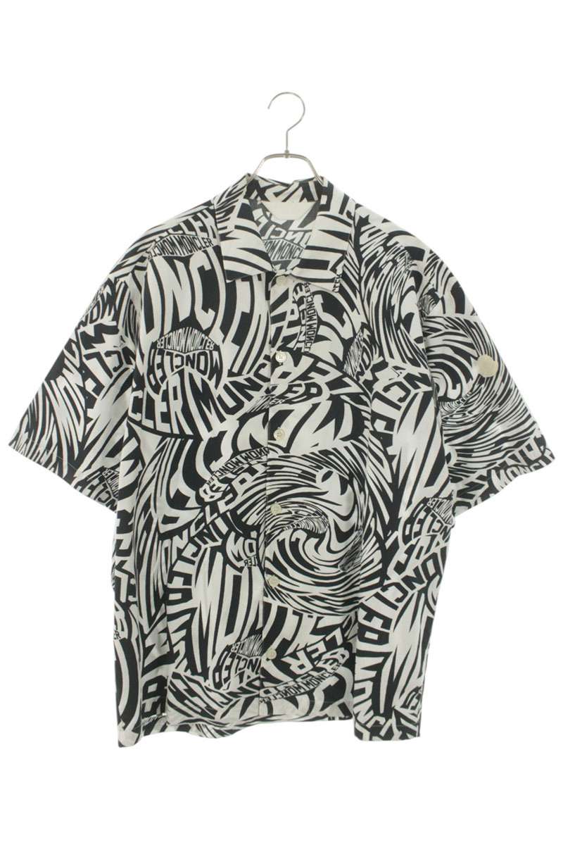 MONCLER All-Over Print Cotton S/S Shirt Size S