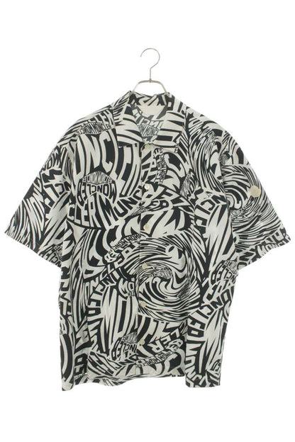 MONCLER All-Over Print Cotton S/S Shirt Size S