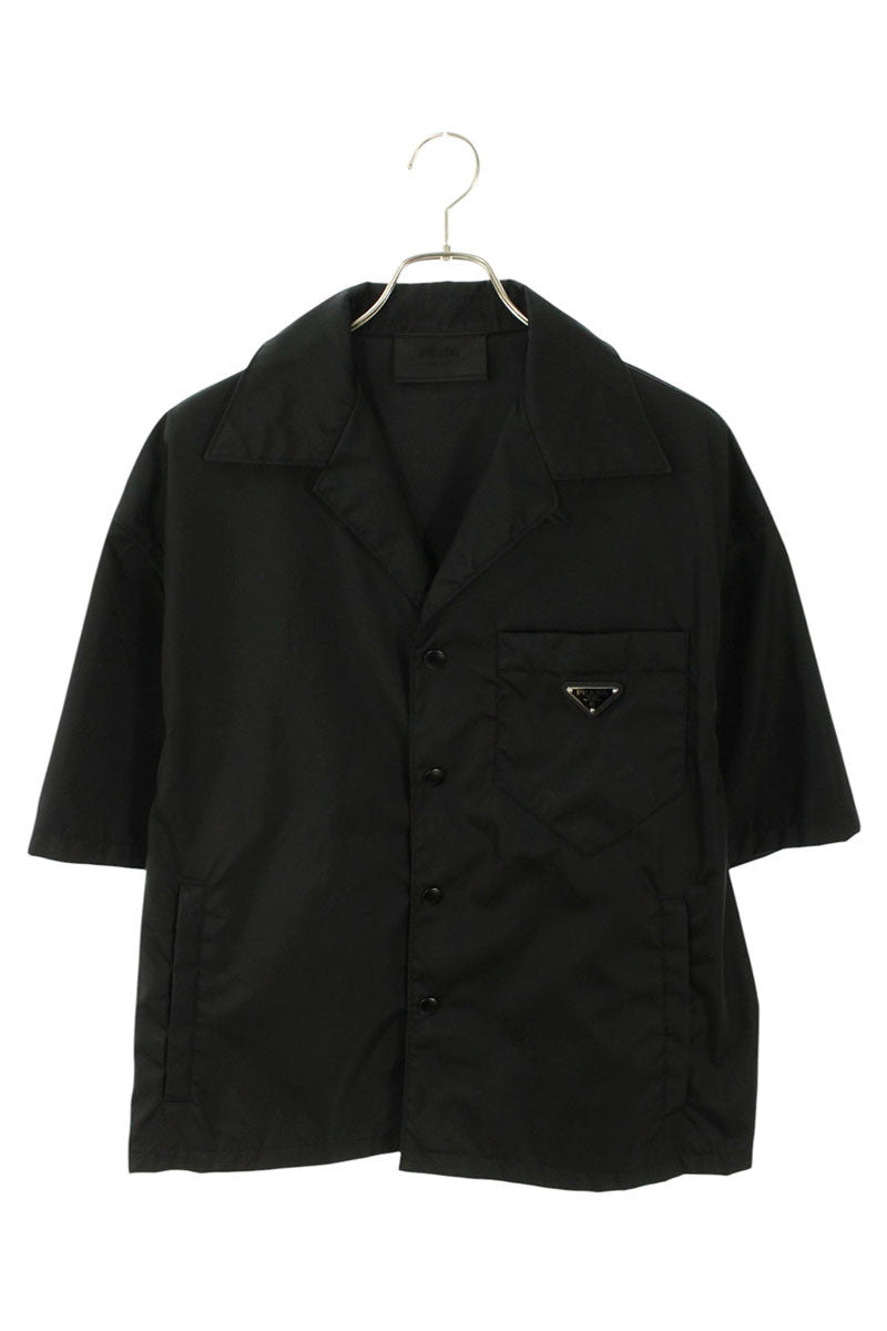 PRADA Re-Nylon Triangle Plate S/S Shirt Size M